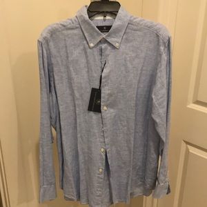 Linen cotton blend shirt